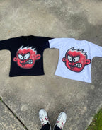 Gothic Cartoon Graphic Cotton Oversized T-shirt