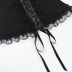 Lace Patchwork Strapless Corset