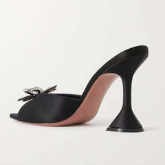 Rhinestone Butterfly Gothic High Heel