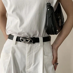 Y2K Gothic Simple Casual Moon Star Belt