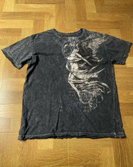 Washed Cotton Gothic Loose T-shirt