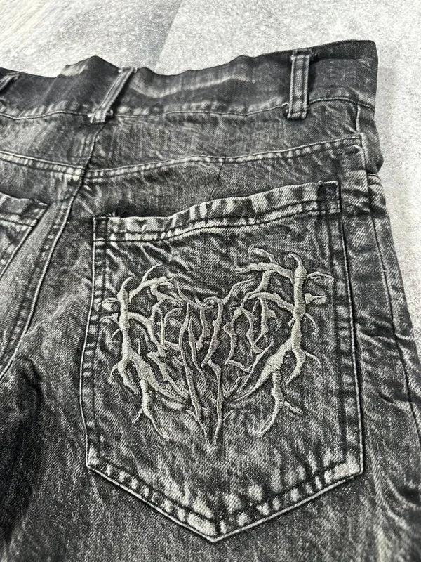 Antique Patchwork Denim Short