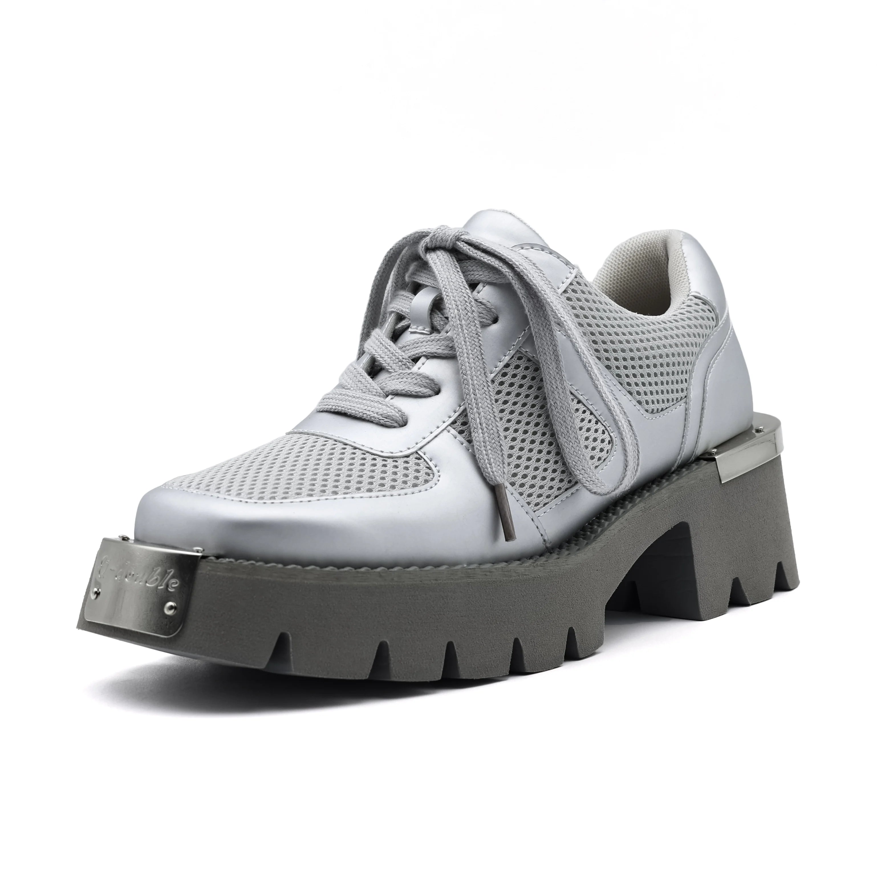 Black Platform Loafer Party Sneaker