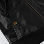 Turtleneck Crop PU Jacket