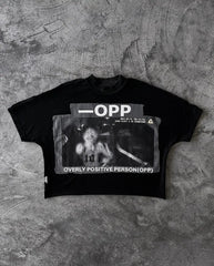 Y2K Punk Hip Hop Cartoon Portrait Graphic T-shirt