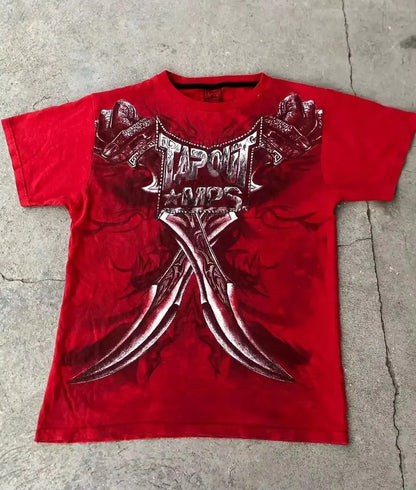 Gothic Retro Oversized Cotton T-shirt
