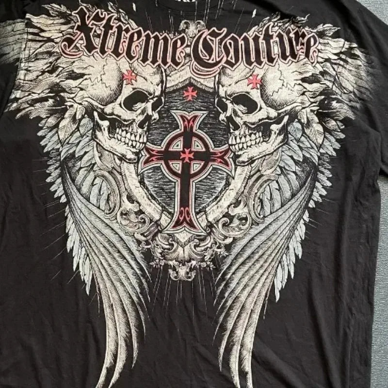 Pure Cotton Gothic Oversized T-shirt