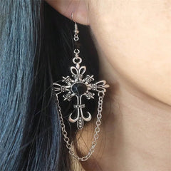 Vintage Fairy Wings Grunge Hanging Earring