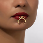 Colorful Windmill Titanium Steel Cute Lip Stud