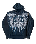 Gothic Retro Pattern Zipper Hoodie