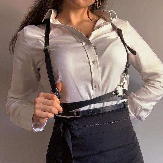 Sexy Gothic Leather Corset Belt