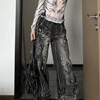Vintage Graffiti Loose Pants