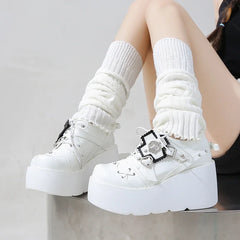 Gothic Metal Decor Platform Sneaker