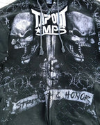 Retro Y2K Gothic Skull Zipper Hoodie