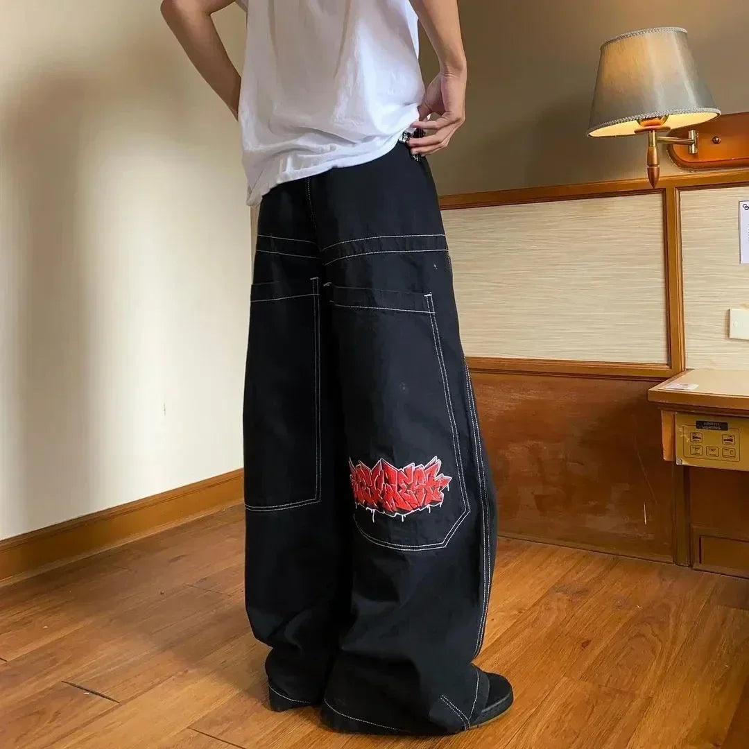 Y2K Gothic Wing Graphic Pant Main image