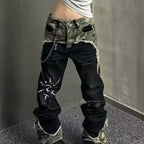 Vintage Camo Stitch Detail Pants