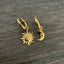 Sun Moon Celestial Gothic Hoop Earring