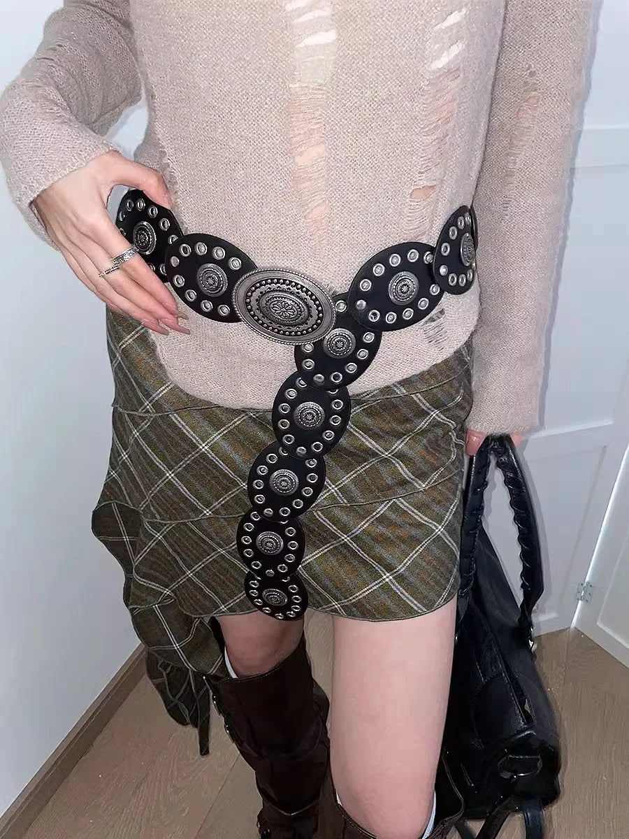 High-End Gothic Vintage Western Belt
