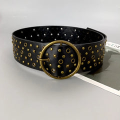 Y2K Gothic Hollow Western Belt