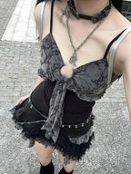 Sweet Lace Camisole Mini Dress