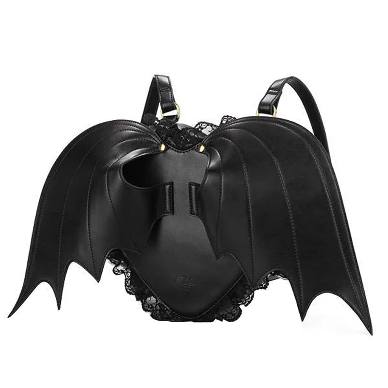 Women Bat Wing Punk Stylish Newest Angel Wings Cute Devil Bag Halloween