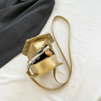 Creative Pu Coffin Shape Embroidery Underarm Phone Office Travel Bag Halloween
