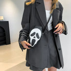 Women Gothic Pu Leather Coffin Shape Punk Style Long Wallet Portable Bag Halloween