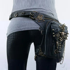 Steam Punk Gothic Waist Leg Hip Belt Mobile Phone Messenger Fanny Bag Halloween