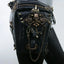 Steam Punk Gothic Waist Leg Hip Belt Mobile Phone Messenger Fanny Bag Black Halloween