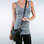 Steam Punk Gothic Waist Leg Hip Belt Mobile Phone Messenger Fanny Bag Halloween
