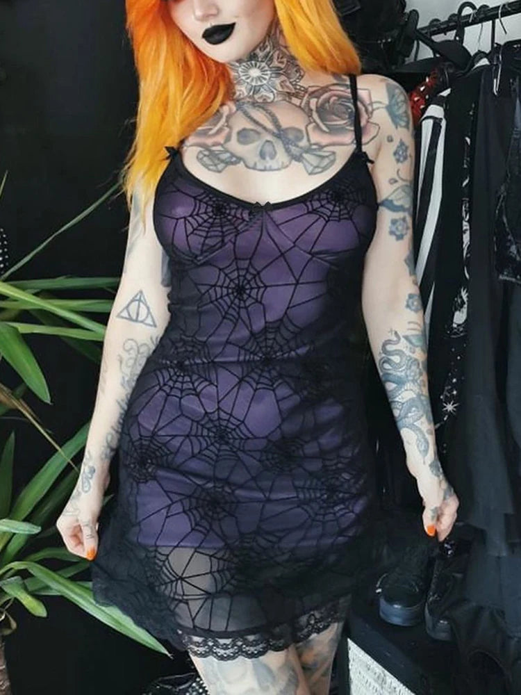 Diablo Halter Lace Mini Dress Main image