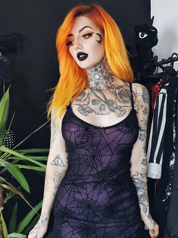 Diablo Halter Lace Mini Dress