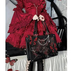 Y2K Labyrinth Butterfly Spider Web Chain Diy Transparent Lolita Gothic Bag Halloween
