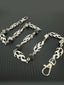 Dark Gothic Flame Metal Waist Chain