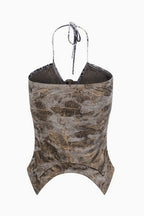 Post-Apocalyptic Punk Streetwear Halter Top