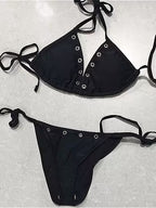 Cutout Eyelet Punk Swimwear