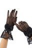 Bow Detail Lace Cuff Gloves