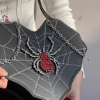Harajuku Leather Punk Y2K Spider Gothic Lolita Crossbody Bag Halloween