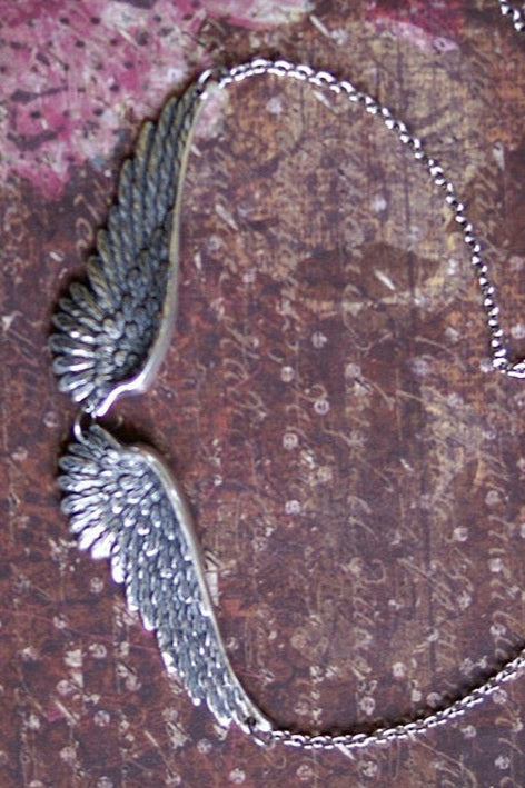 Elegant Angel Wing Pendant Necklace