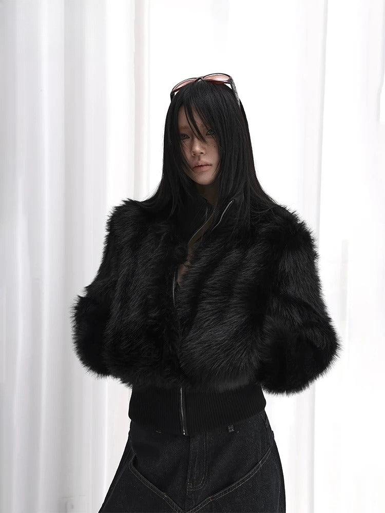 Soft Thick Pile Furry Jacket Secondary image