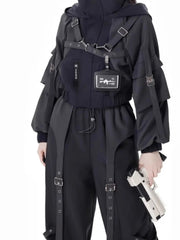 Mechanical Style Zipper Jacket