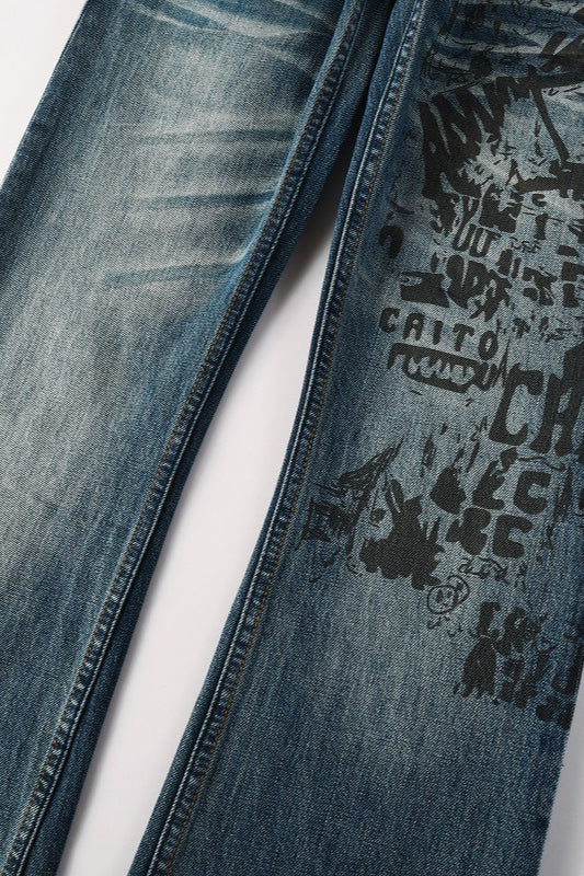 Assorted Wash Flare Jeans