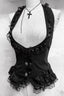 Dark Gothic Lace Halter Cami