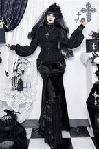 Gothic High Waist Irregular Skirt