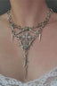 Gothic Thorn Cross Pendant Necklace
