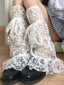 Star Pattern Lace Mesh Socks