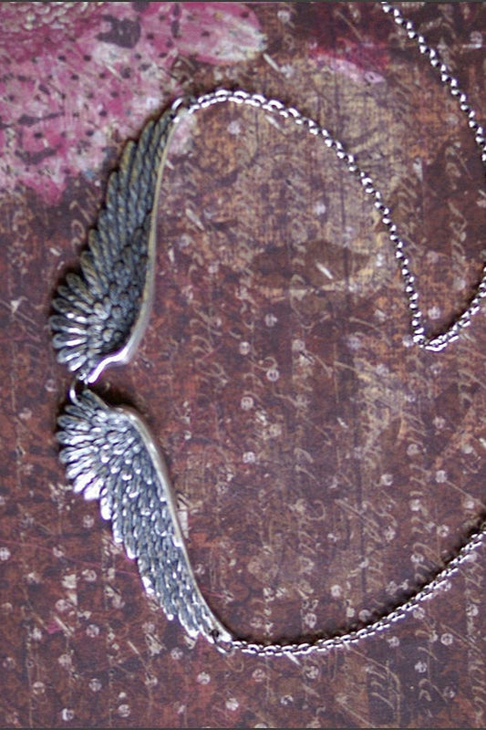 Elegant Angel Wing Pendant Necklace