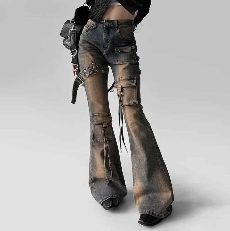 Vintage Washed Bootcut Pants Main image