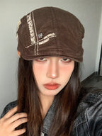 Y2K Millennium Sweet Cool Beret Hat