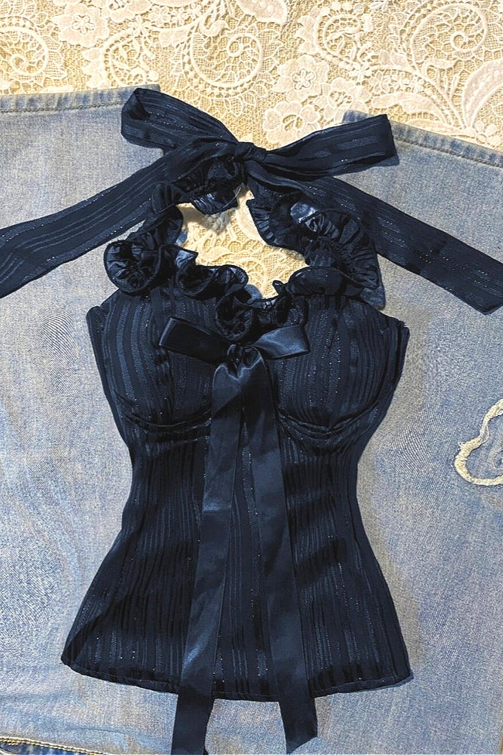 Vintage Bow Tie Halter Top Secondary image